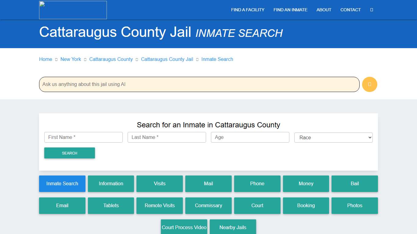 Cattaraugus County Jail, NY Inmate Search: Roster & Mugshots